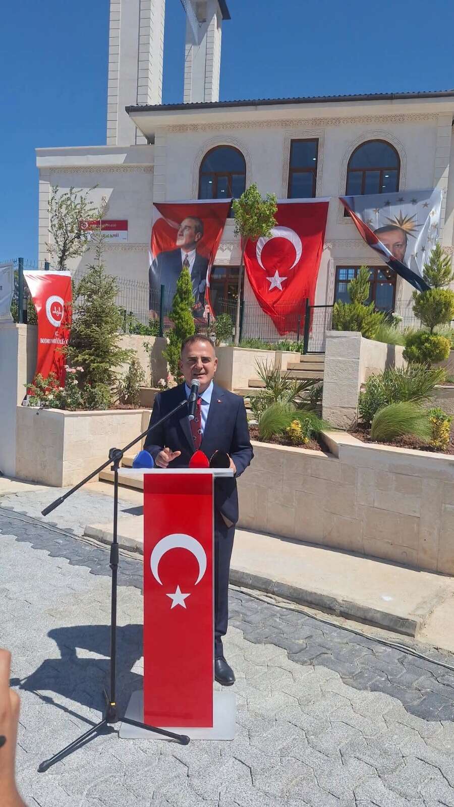 Eski Bakan Mevlüt Çavuşoğlu Bodrum’da: Çamlık Mahallesi Camii Dualarla İbadete Açıldı 2